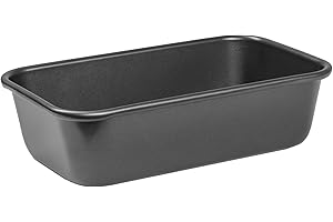 Prochef 2lb Loaf Pan, Non-Stick Heavy Gauge Carbon Steel, PFAS-Free, Oven Safe to 230°C, Dishwasher Safe – 24x14x7cm Bread Tin