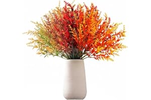 Conponous Sztuczne kwiaty jesienią, bukiet jesienny, sztuczne kwiaty, dekoracja do użytku wewnątrz i na zewnątrz, do ogrodu, stołu (żółte)