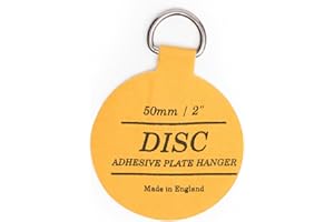 WINSOME Disc Plate Hangers for Walls - Strong Invisible Plate Holder Self Adhesive Stick On Hooks Picture Hanging Wall Plate Holder (50mm / 2'')