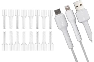 Gorilla Case Protecteur de câble de charge pour iPhone - Protection de câble de charge USB C, étui de câble de charge pour iPhone, clips de support de câble, protecteur de câble