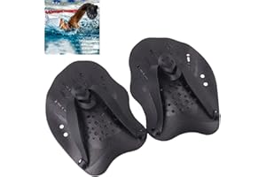 LIJUANWANG Tablas de Natación,1 par Hand Paddles,Palas de Mano Unisex para Adultos,Palas de Piscina,Guantes Acuáticos,Accesorio de Entrenamiento para Piscina,Remo Ideal para Nadadores
