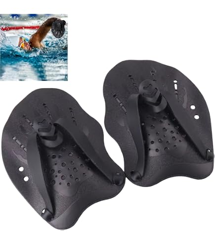 Pagaies De Natation – Plaquettes Mains Ergonomiques – Renforcement Musculaire – Adultes Unisexe