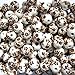 Produktbild Pretty Pebbles Perlen - 10 Porzellanperlen 12mm Round White Chocolate Brown-Blumen