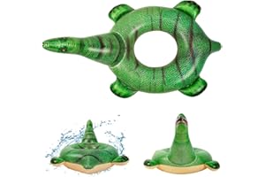 Dinosaurier Schwimmreif CBOSNF Dinosaurier Floaties Große T-Rex Floaty, Aufblasbares Dinosaurier Pool Floß, Kinder Aufblasbarer Schwimmreifen,Dinosaurier Schwimmen Ring