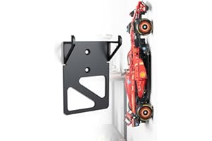 JLNJLE Soporte de pared compatible con Lego Technic Ferrari SF-24 F1 (42207), soporte vertical de aleación de aluminio para la presentación segura de su coche, el kit de coche no contiene