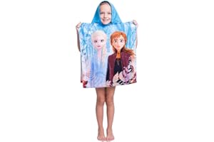 Jerry Fabrics Disney La Reine des Neiges 2 Poncho à Capuche
