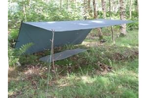 DD Hammocks - Tendalino in tela catramata, leggero, versatile e robusto, misure: 3 x 3 m