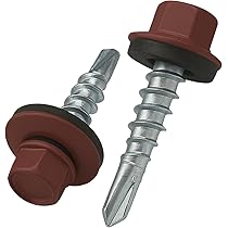 Tornillos Autoperforantes SKIR'CO - 400 Unidades, 4.2x16 Mm, Cabeza Phillips, Color Blanco (RAL 9010)