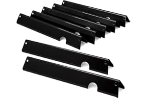 Criditpid 66033/66797 Flavorizer Bars für Weber Genesis II/LX 400 Serie, Genesis II E-410 S-410 E-435 S-435, 17 Zoll Porzellanstahl Wärmeplatte ates Grill P. Kunst, 7er-Pack