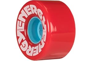 RIEDELL Radar Energy Roller Skate Wheels 57mm (Set of 4) (Red)
