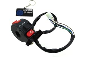 STONEDER Interrupteur de démarrage 3 fonctions 7 fils pour quad ATV Taotao Sunl Roketa Kazuma 50 cc, 70 cc, 90 cc, 110 cc, 125 cc