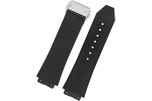 HEPUP Correa de reloj para HUBLOT BIG BANG de silicona, 25 x 19 mm, impermeable, para hombre, correa de reloj, accesorios de goma