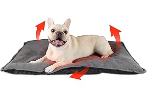 MORA PETS Self Heating Dog Bed Heated Cat Blanket Warming Cat Bed Large Heat Pet Mat Thermal Dog Bed Mat Blanket with Removable Cover 89 x 58cm