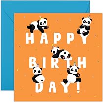 Twizler Geburtstagskarte Mit Panda – Niedliche Glückwunschkarte Für Ihn Oder Sie, Mit Umschlag