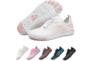 HOMEMARI Hike Footwear Barefoot Shoes Womens Mens, Barefoot Trainers, Non-Slip Lightweight Water Shoes, Wide Toe Fit Walking Running Gym Swim Surf Outdoor