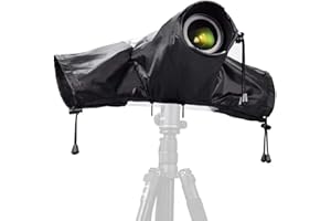 ANNERATTERYER Kamera Regenschutzhülle,Regenschutz Canon,wasserdichte Kamera-Regenhülle,Mit Transparentem Sichtfenster Faltbar Für Nikon Canon Sony Digitale DSLR-Kameras,Schutz Vor Schnee Und Staub