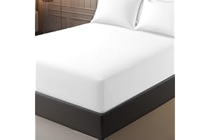 Pamposh King Size Fitted Sheets Extra Deep Pocket 40 cm (16 inches) Durable Elastic Bed Sheets - Premium Brushed Microfibre Fitted Sheets King Size - Ultrasoft Hypoallergenic Fade Resistant