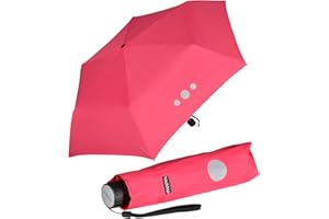 Doppler Havana Kids Reflex Children's Pocket Umbrella, Pink, Super-mini children's umbrella with reflective surfaces