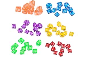 Yourandoll 60 Pièces Dés Polyédriques D10 Dés de Jeu de dés pour DND Dés RPG MTG Dice Table Jeux