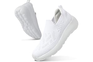 LITTLEPLUM Femme Basket Mode Respirantes Slip on pour Sneakers Femmes Sports en Salle Sneakers