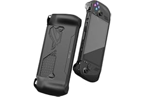 Skull & Co. GripCase Ally for ROG Ally X: A Soft Protective Case with Textured Grips Full Protection and Stand, Shock-Absorption Non-Slip and Anti-Scratch Cover Design - Black