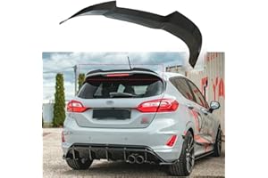 PERTID Fibra Posteriore Tronco Spoiler per F-ORD Fiesta ST MK8 2018 2019 2020, Spoiler Posteriore Labbro Bagagliaio Parti Aerodinamiche Esterne Auto Trunk Wing Accessori
