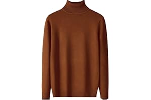 MILAX Mens Thick Warm Cotton Regular Fit Roll Polo Turtle Neck Jumper Pullover Top Sweater for Men Long Sleeve Turtleneck Pullovers Slim Fit Jumper Sweatshirt