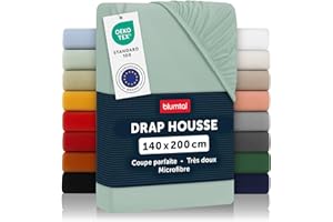 Blumtal Drap- housse en microfibres 140 x 200 x 30 cm - 1er- Set été vert