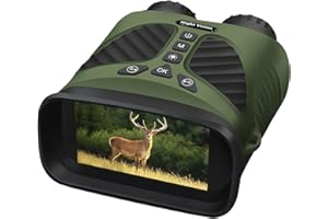 DJIOYER Nachtsichtgerät, Fernglas mit Nachtsich, Infrarot Fernglas 8X Digitalzoom Nachtsicht Mit Wiederaufladbarer Lithium Batterie FüR Camping Reisen, Jagd Wandern（Grün）