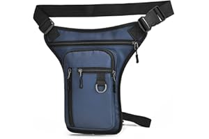 FACYNDE FacynMoto - Jambe Tombant pour Le Cyclisme - Pack Accessoires Moto, Sacoche Jambe Homme avec Serrage Réglable pour Bouilloire, Clé, Imperméable, Téléphone Portable