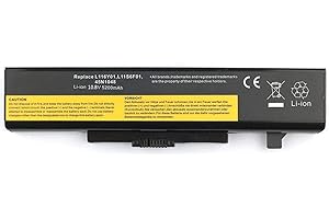 WYGUO L11M6Y01 L116Y01 L11S6F01 L11L6F01 L11P6R01 Sostituzione della batteria del laptop per Lenovo IdeaPad Y480 Y580 G480 G580 Z380 Z480 Z580 Z585 G485 G500 G505 G510 G580A G585 G700 Series(10.8V 5200mah)