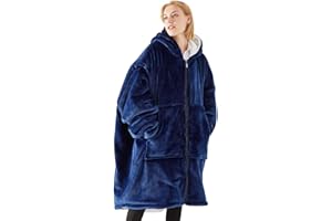 Pahajim Sudaderas Mujer con Capucha Oversize Batamanta Invierno Manta de Franela con Capucha Suave y Cómodo Batamanta Mujer para Sdultos, Hombres, Mujeres y Adolescentes