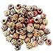 Imported 100pcs 12mm Mixed Round Wooden Beads for Jewelry Making Loose Spacer Charms RS.190.00
