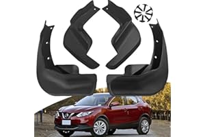 EGFheal 4pcs Car Mud Flaps Mudguards Front Rear Splash Guards Mud Flaps Mudflaps Replacement For Nissan Qashqai J11 2014-2019 black