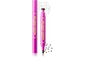 EONFAVE Fräknar pennor, Dual Ended Freckle Pen med fräckle Stamp & precisionsspetsar, fräknar penna för naturliga falska fräk