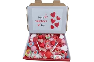 NILLKANTH Valentines Day Pick N Mix Sweets Gift Box Hamper Retro Sweet Present - Love Heart Sweets Wedding 400 Gram