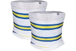 fan originals Snood Neck Scarf White Blue Yellow Leeds Colours