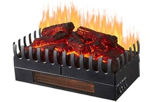 Syntrox Germany Elektrischer Kamineinsatz mit Heizung und Flammeffekt