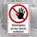Produktbild Hinweisschild "Unbefugten ist der Zutritt verboten" Schild, Warnschild aus 3mm Alu-Verbund (29,7x21cm)