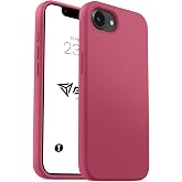 Babilden iPhone 17E / iPhone 16E Kılıf İnce Sıvı Silikon 3 Katmanlı Tam Kaplamalı Yumuşak Jel Kau&ccedil;uk Kılıf Kapak, Pudra Pembe