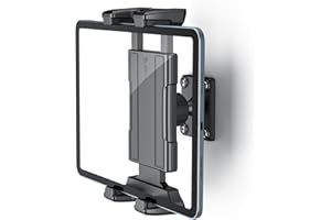 OHLPRO Universal Tablet Wall Mount Holder for 4.7-13 inch Tablet Smartphone Ereader, 360° Adjustment Compatible with iPad, iPhone, Kindle Fire HD, Galaxy Tab, Switch, Drilled Screw Mounting