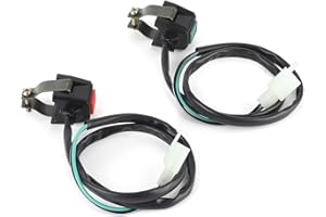 QQMORA Motorrad Z¨¹ndschalter Startschalter Starterschalter Motorrad Startknopf Lenker Motorradzubeh?r,Z¨¹ndschalter