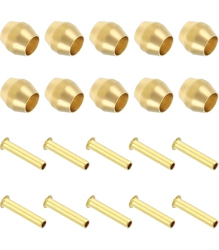 Inserti Compressione Ottone PATIKIL 20pz - 14mm OD X 11mm ID Per Tubi