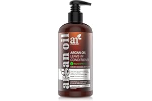 ArtNaturals Argan Oil Leave in Conditioner - (12 Fl Oz / 355ml) - Made with Organic and Natural Ingredients - Detangler Treatment for Curly, Damaged, Dry, Color Treated and Hair Loss