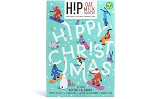 H!P CHOCOLATE New H!P Oat Milk Chocolate Vegan Advent Calendar 120g | Christmas 2023 | HIP Plant-Based | Sustainable Luxury Packaging (H!P Advent Calendar)