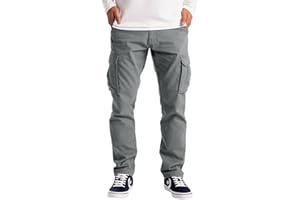 westAce męskie spodnie, bojówki, odzież robocza, bojowa, bezpieczeństwo, cargo, 6 kieszeni, pełne spodnie, rozmiar 32–44