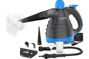 AUIFFER Pulitore a Vapore, Steam Cleaner 3,2 bar Vapore Pressione, 9 Accessori per la Rimozione di Sporco e Grasso, Pulitore a Vapore per Divani la Pulizia di Pavimenti, Mobili Imbottiti e Automobili