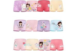 JackLoveBriefs Boxer niña Paquete de 12 algodón Calzoncillos para Niñas (2-9 años)