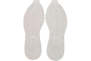 NOENNULL Schuhsohlen-Ersatz, Gummi-Schuhsohlen-Ersatz, Unterseite, Schuhsohlen-Ersatz, Rutschfestes V-förmiges Reparaturmaterial, Verschleißfest, Geräuschlos (Weiß)