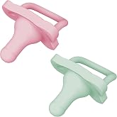 Dr. Brown's BPA-Free Silicone Pacifier HappyPaci +0 Months - Pack of 2 | Seamless one-piece hygienic and shaped like a bottle